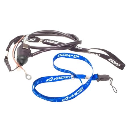 Coupe-circuit magnétique MOST capuchon noir lanière bleue