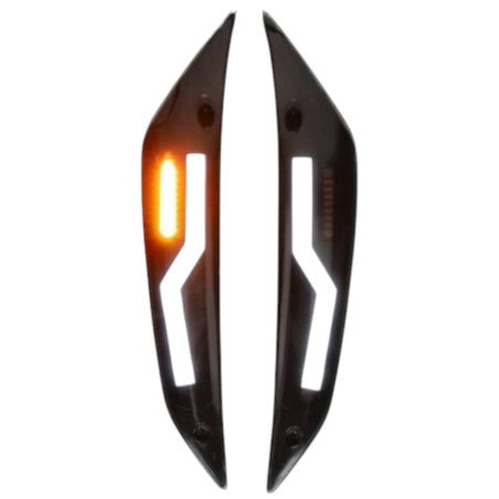 Clignotant avant dirigé adaptable Piaggio Zip 2000 Evo 1 fumé