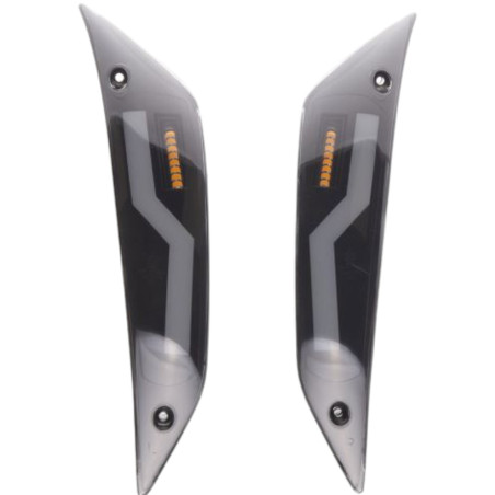 Intermitente delantero direccional adaptable Piaggio Zip 2000 Evo 1 ahumado