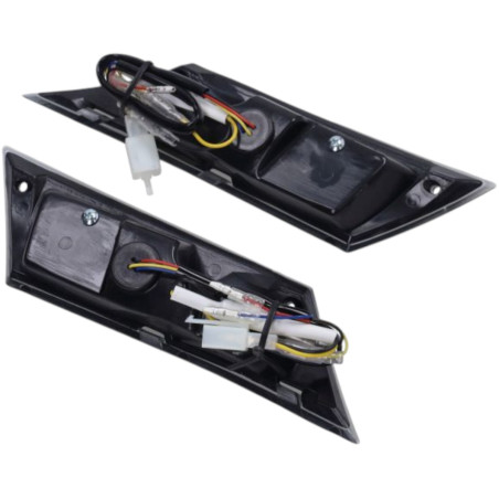 Clignotant arrière dirigé adaptable Piaggio Zip 2000 Evo 1 fumé