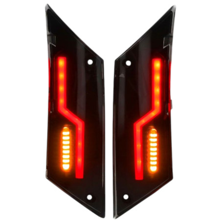 Clignotant arrière dirigé adaptable Piaggio Zip 2000 Evo 1 fumé