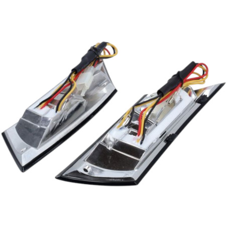 Clignotant arrière dirigé adaptable Piaggio Zip 2000 Evo 4 fumé