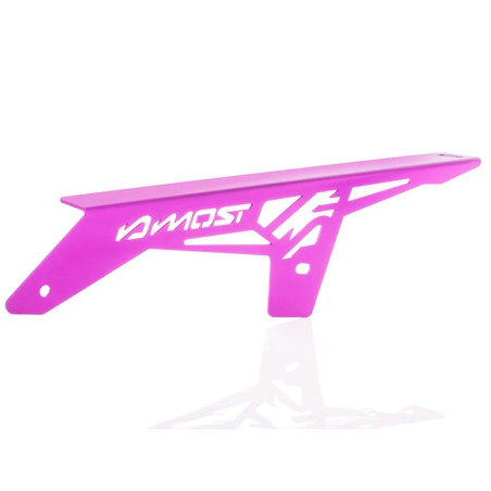 Protector de cadena MOST Racing aluminio anodizado violeta Derbi Senda