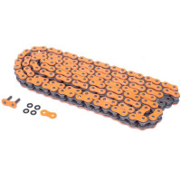 Cadena MOST O-Ring 420 eslabones naranja para moto 50cc y pitbike