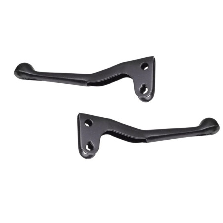Par de manetas de freno ciclo en acero Negro