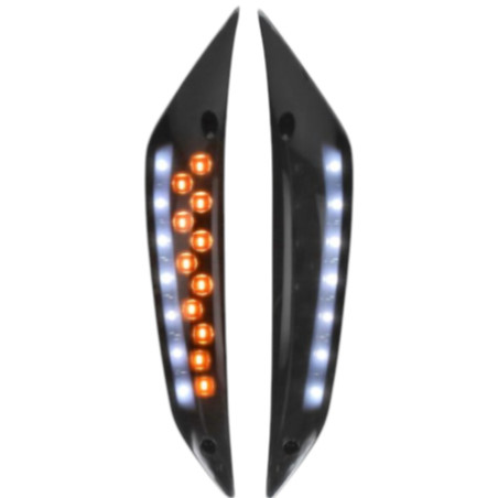 Intermitente delantero direccional con luces DMP Piaggio Zip 2000 SP ahumado