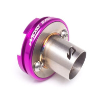 Cápsula de salida para silenciador MOST M2 aluminio violeta con tubo inox