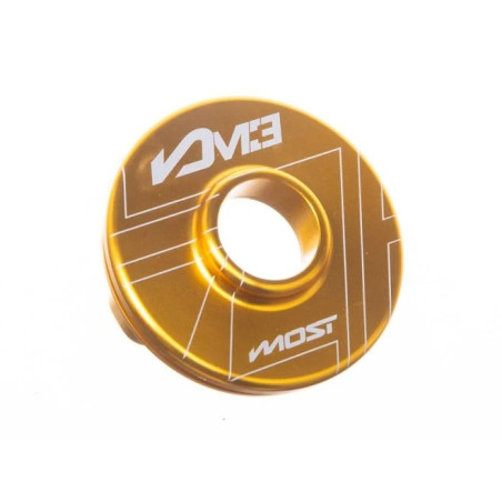 Cápsula de salida silenciador MOST M3 aluminio CNC Oro grabado láser 23 mm