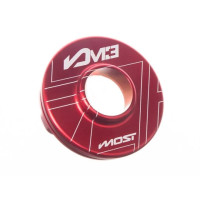 Capsule de sortie silencieux MOST M3 aluminium CNC Rouge gravure laser 23 mm