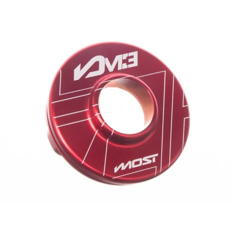 Cápsula de salida silenciador MOST M3 aluminio CNC Rojo grabado láser 23 mm