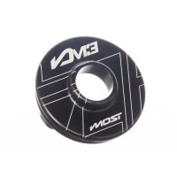 Cápsula de salida silenciador MOST M3 aluminio CNC Negro grabado láser 23 mm