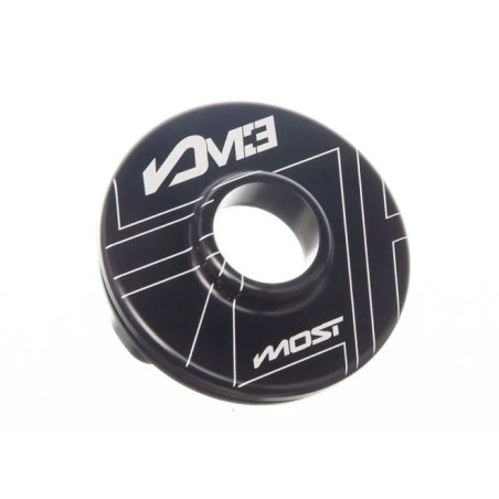 Capsule de sortie silencieux MOST M3 aluminium CNC Noir gravure laser 23 mm