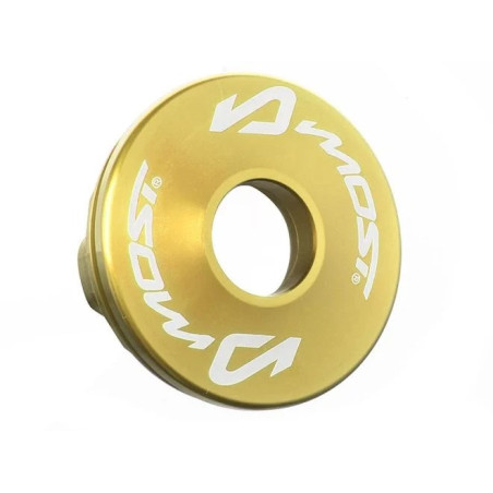 Capsule de sortie silencieux MOST aluminium Or gravure laser 18 mm 50/70cc