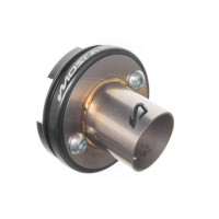 Cápsula de salida silenciador MOST aluminio negro inox 50/80 cc grabado láser
