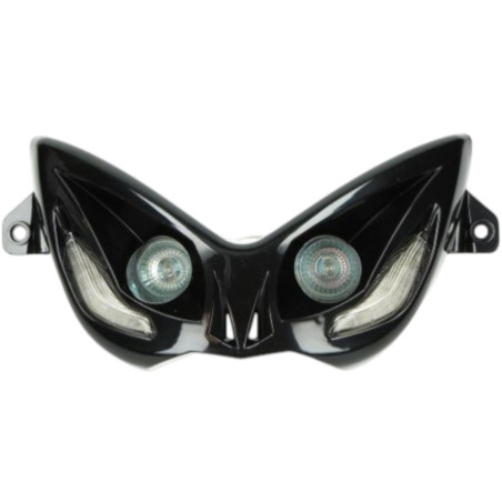 Phare avant noir halogène avec indicateurs LED DMP Yamaha Aerox 2T MBK Nitro