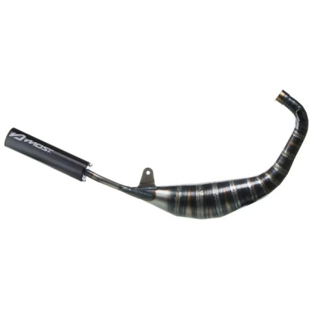 Escape MOST Racing salida baja Sherco AM6 70cc 80cc negro