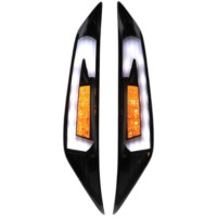 Clignotant avant dirigé adaptable matrice Piaggio zip2000 Evo 5 fumé