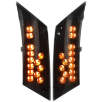 Jeu de clignotant arrière dirigé DMP matrice Piaggio Zip2000 fumé