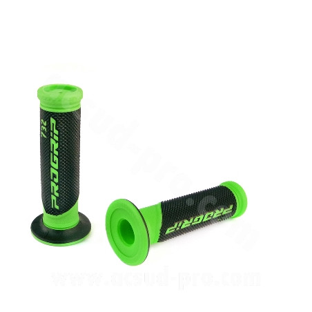 Revêtement poignée ProGrip 732 vert fluo noir closed end 125 mm