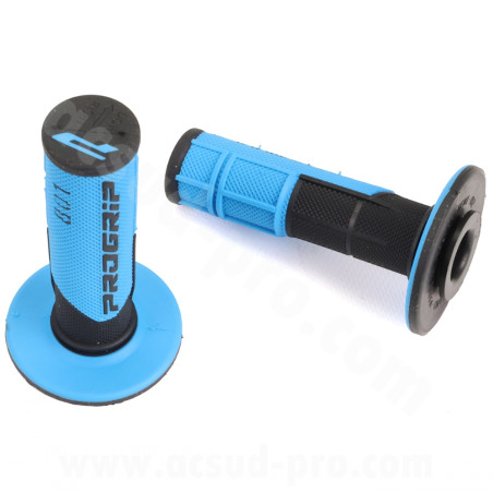 Puños ProGrip 801 negro azul claro closed end 115 mm