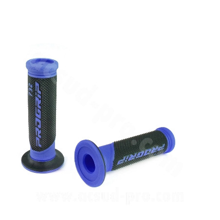 Puños ProGrip 732 azul negro closed end 125 mm