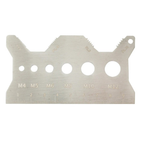 Jauge de filetage M4 à M12 acier inoxydable