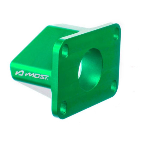 Tubo de admisión aluminio verde Most 36-40 mm PWK para motores AM6 y Derbi