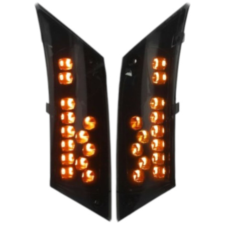 Clignotant arrière dirigé LED fumé extra foncé DMP Piaggio Zip 2000 SP