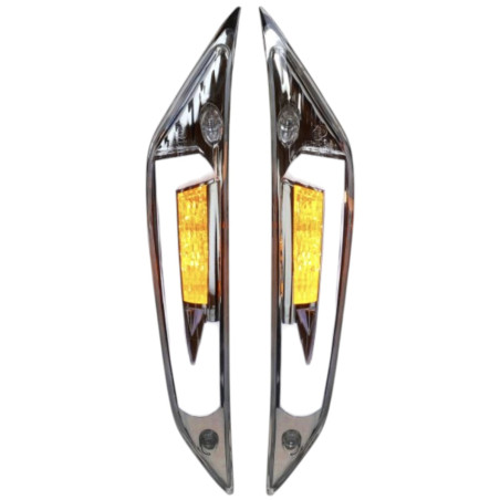 Intermitentes traseros LED con luces diurnas adaptables EVO E Piaggio Zip 2000 transparentes