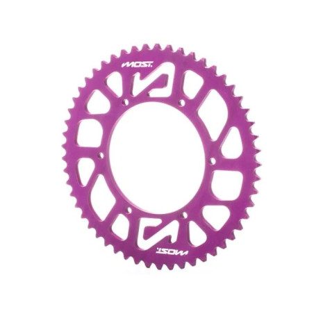 Couronne MOST 420 53 dents Derbi Senda GPR Euro 4 violet anodisé