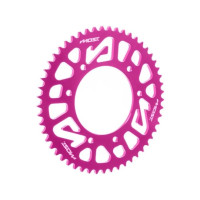 Corona MOST Crown 420 53 dientes Derbi DRD Pro 50cc rosa anodizado