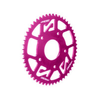 Corona MOST Crown 420 53 dientes Peugeot XPS / XR7 50cc rosa anodizado