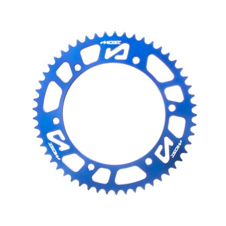 Corona MOST Crown 420 53 dientes Fantic 50cc azul anodizado