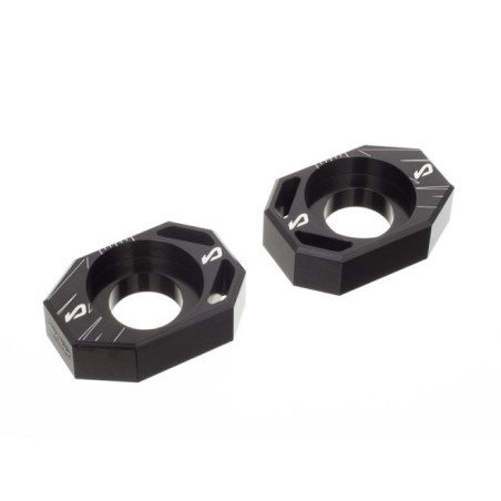 Tendeur de chaine MOST Racing Fantic 50cc aluminium CNC noir anodisé réglage précis