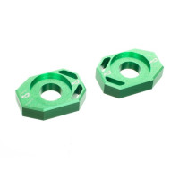 Tensor de cadena MOST Racing Rieju MRT Pro / Peugeot XP6 aluminio CNC verde anodizado