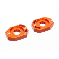 Tendeur de chaîne MOST Racing Rieju MRT Pro / Peugeot XP6 aluminium CNC orange anodisé