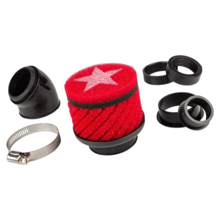 Filtro de aire Sport Powered STAGE6 28-48mm - Rojo