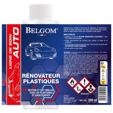 Rénovateur plastique BELGOM 500ML