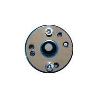 Silenciador de escape KRM 50 70cc de aluminio - Negro y Azul