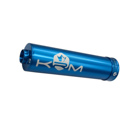 Silencieux d'échappement KRM 70 90cc en alu - Full Bleu
