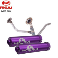 Double sortie MOST Rieju MRT d'avant 2022 Silencieux KRM Violet