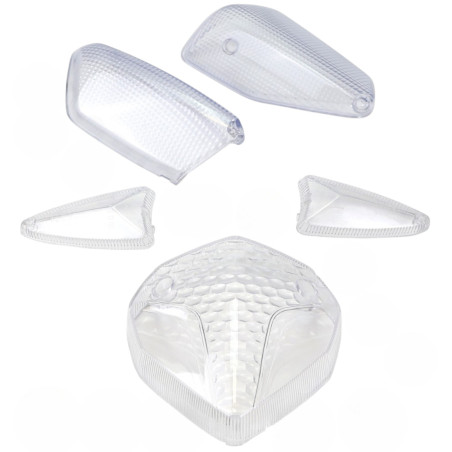 Kit de 5 cabochons pour clignotants et feu TNT MBK Nitro YAMAHA Aerox avant 2017
