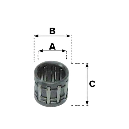 Cage à aiguille racing argent 14x17x17 mm - ITALKIT