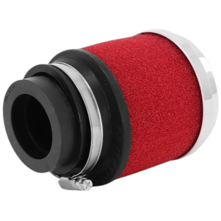 Filtre à Air Malossi E13 Ø42/50/60 Chrome mousse rouge PHBG Mikuni Keihin