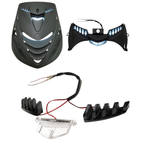 Feu avant Led DMP Piaggio Zip SP après 2000 fumé