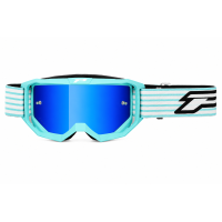 Masque cross Progrip 3300 FL Vision vert eau miroir bleu