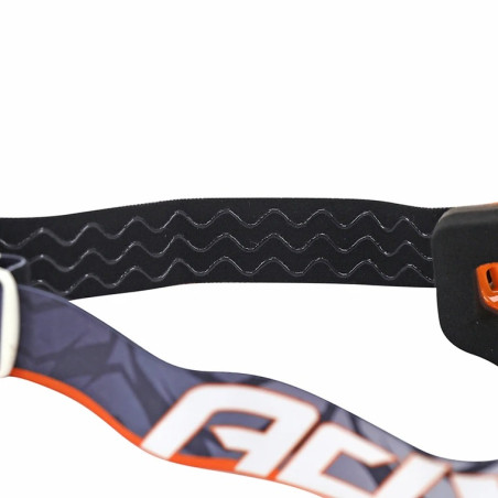 Gafas motocross ADX MX naranja blanco pantalla transparente espejo