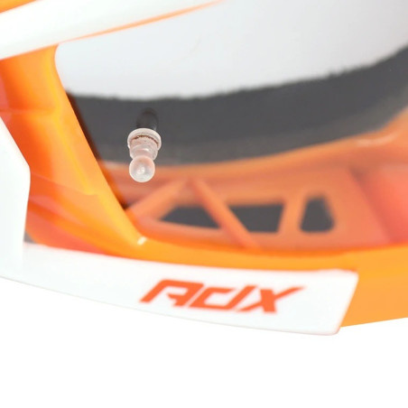 Masque cross ADX MX orange blanc ecran transparent miroir