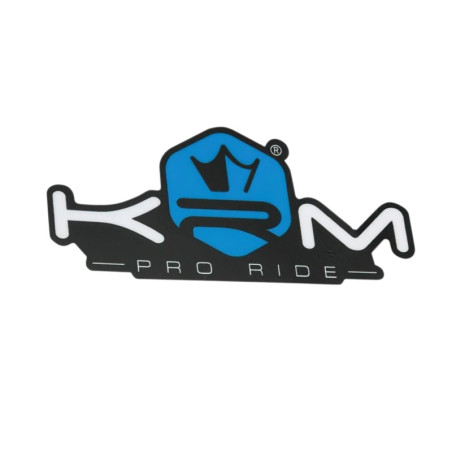 Autocollant KRM Pro Ride 80X40 mm bleu