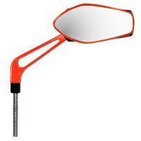 Retrovisor F1 rojo esmaltado reversible M8 varillas corta y larga